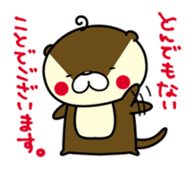 Negative otter sticker #7831263