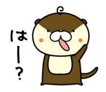 Negative otter sticker #7831275