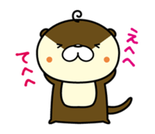 Negative otter sticker #7831284
