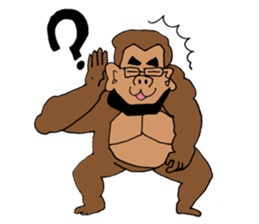 Gorilla father sticker #7831402