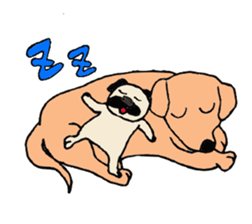 Pug Friend sticker #7832853