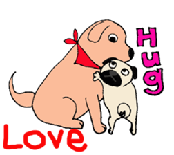 Pug Friend sticker #7832859