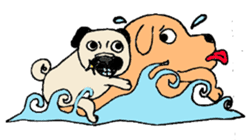 Pug Friend sticker #7832865