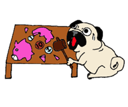Pug Friend sticker #7832870