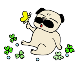 Pug Friend sticker #7832887