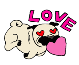 Pug Friend sticker #7832888