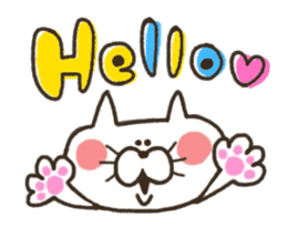 A YURU cat is colorful sticker #7832892