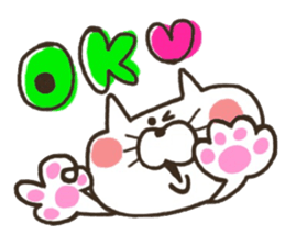 A YURU cat is colorful sticker #7832897