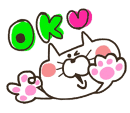 A YURU cat is colorful sticker #7832897