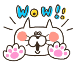 A YURU cat is colorful sticker #7832898
