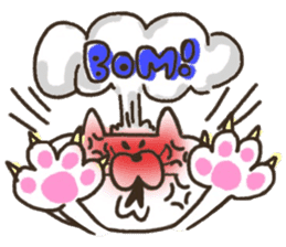 A YURU cat is colorful sticker #7832922
