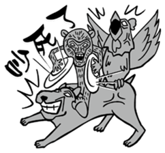 CHINESE ZODIAC 12 laughter sticker #7834405