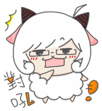 Aries-Warm goat Jun sticker #7835352