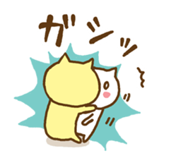 cute cats in love for couple sticker #7835548