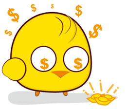 Blood sugar chicken  happy day. sticker #7835615