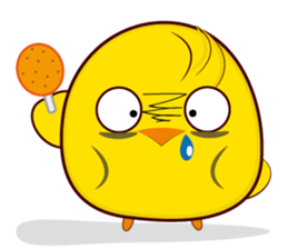 Blood sugar chicken  happy day. sticker #7835617