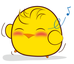 Blood sugar chicken  happy day. sticker #7835623