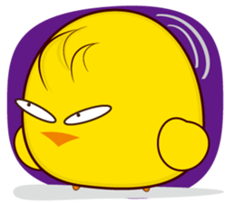 Blood sugar chicken  happy day. sticker #7835636