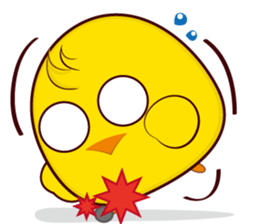 Blood sugar chicken  happy day. sticker #7835642