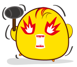 Blood sugar chicken  happy day. sticker #7835643