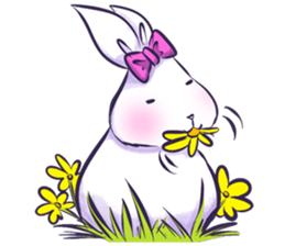 Whit Rabbit sticker #7835870