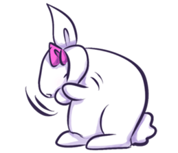 Whit Rabbit sticker #7835890