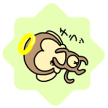 Angel of monkey sticker #7836911