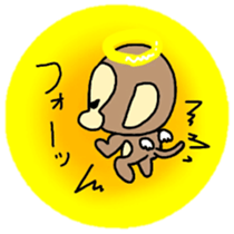 Angel of monkey sticker #7836924