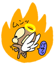Angel of monkey sticker #7836925