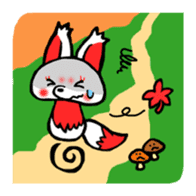 Mushroom fox sticker #7837778