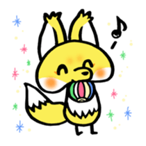 Mushroom fox sticker #7837779