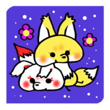 Mushroom fox sticker #7837794