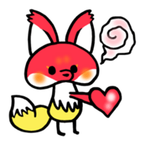 Mushroom fox sticker #7837801