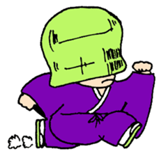 Komuso boy sticker #7837928