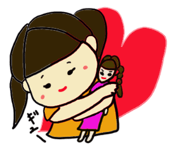 A cut girl sticker #7837978