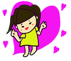 A cut girl sticker #7837990