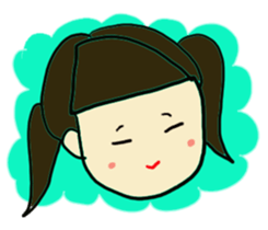 A cut girl sticker #7837994