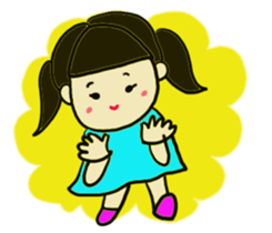 A cut girl sticker #7837995