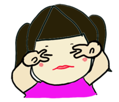 A cut girl sticker #7837996