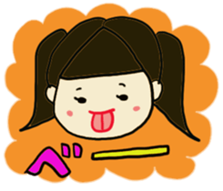 A cut girl sticker #7837998