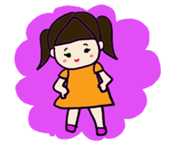 A cut girl sticker #7838006