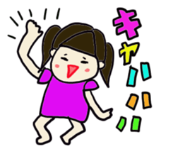 A cut girl sticker #7838007