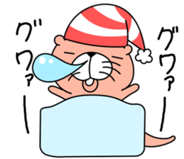 Colorful otters. sticker #7838243