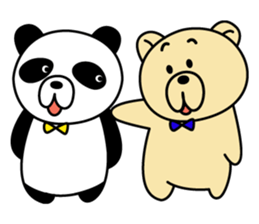 bear and a panda. sticker #7839300