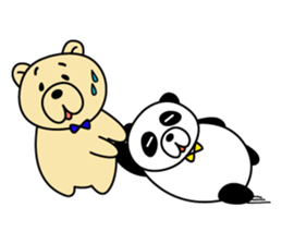 bear and a panda. sticker #7839302