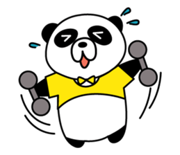 bear and a panda. sticker #7839320