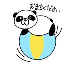 bear and a panda. sticker #7839327