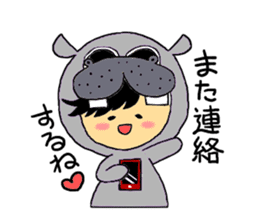 Kigurumi Animal collection sticker #7839623