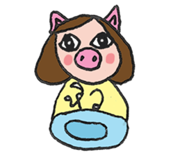 Vanilla on vacation. sticker #7839661