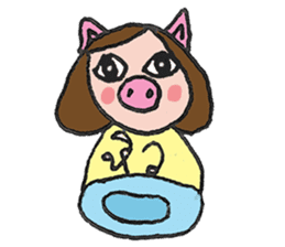 Vanilla on vacation. sticker #7839661